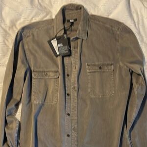 Paige - Martin Shirt.  Vintage Mushroom Colour. New.with tags